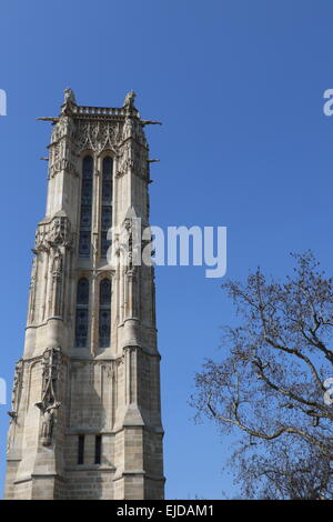 Saint Jacques Tower in Paris Stock Photo