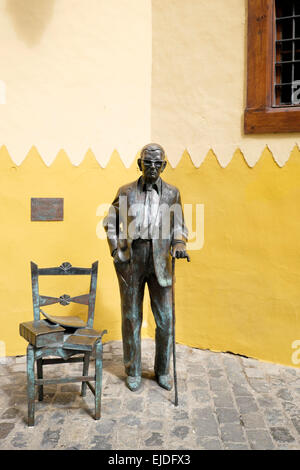 Sculpture of  Spanish composer and writer, Nestor Alamo, La Vegueta, Las Palmas, Gran Canaria, Spain Stock Photo