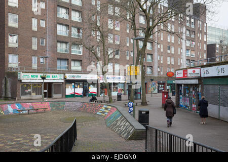 Main concourse of the Grahame Park Estate, Hendon, London Stock Photo