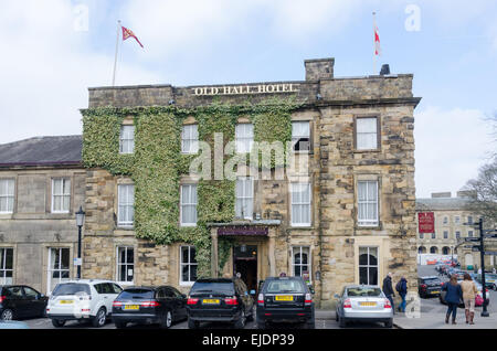 Old Hall Hotel in the Derbyshire spa town of Buxton, reputed to be the oldest hotel in England Stock Photo