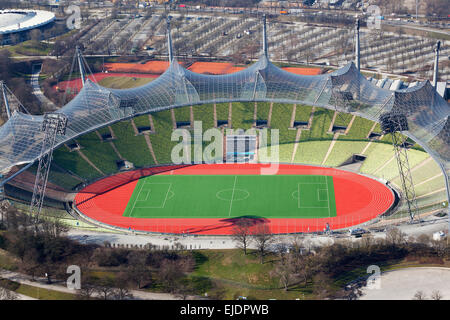 The olympic stadium in munich in Germany Stock Photo