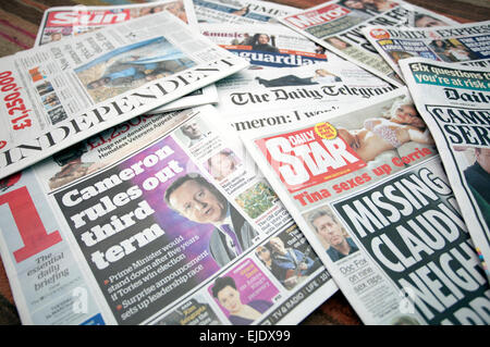 National daily newspapers, UK Stock Photo