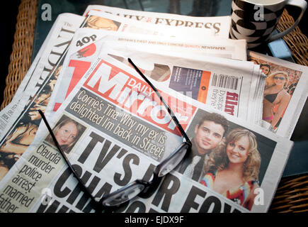 National daily newspapers, UK Stock Photo