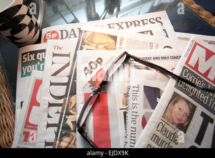 National daily newspapers, UK Stock Photo