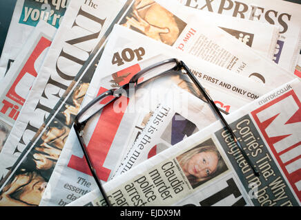 National daily newspapers, UK Stock Photo