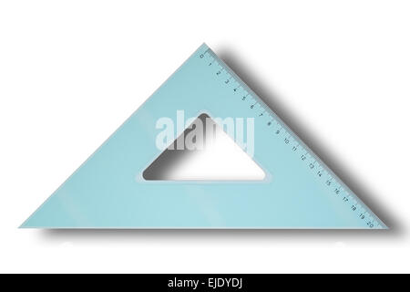 Draft triangle with clipping path Stock Photo