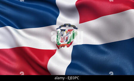 Flag of the Dominican Republic Stock Photo