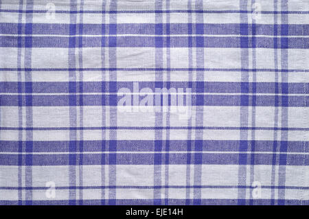 Blue and white tablecloth pattern Stock Photo