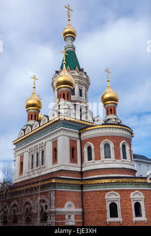 Cathedral of St Nicholas -  Russian Orthodox Church in Vienna, Austria Stock Photo
