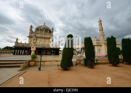 Tipu Sultan's Summer Palace in Srirangapatna, Karnataka, India Stock Photo