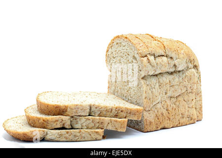 loaf of sliced Fresh whole wheat bread Stock Photo