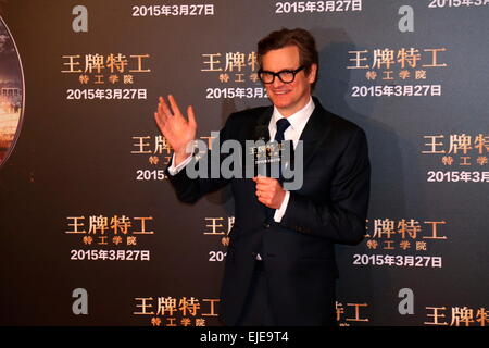Beijing, China. 23rd Mar, 2015. Colin Firth attends the premiere of 'Kingsman: The Secret Service' in Beijing, China on 23th March, 2015. Credit:  TopPhoto/Alamy Live News Stock Photo