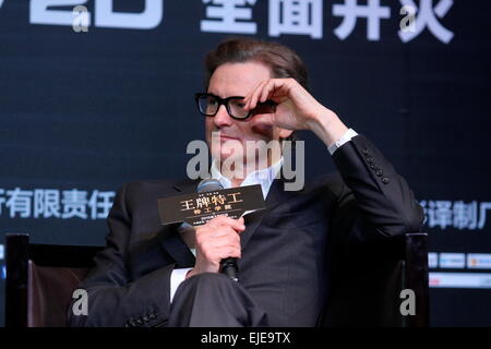 Beijing, China. 23rd Mar, 2015. Colin Firth attends the premiere of 'Kingsman: The Secret Service' in Beijing, China on 23th March, 2015. Credit:  TopPhoto/Alamy Live News Stock Photo