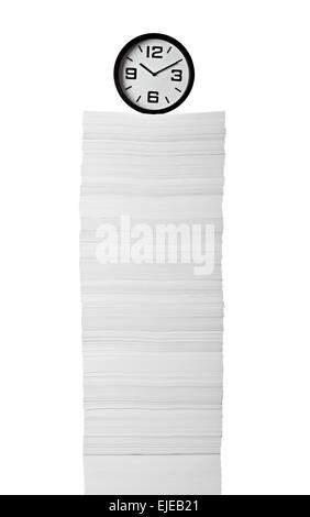 paper stack document Stock Photo