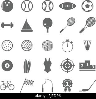 Sport icons on white background, stock vector Stock Vector