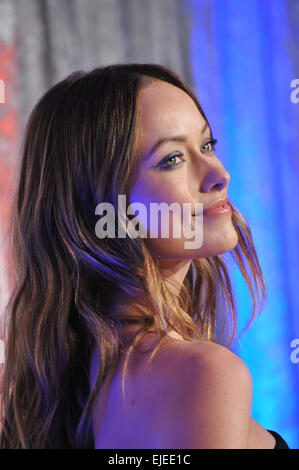LOS ANGELES, CA - OCTOBER 28, 2014: Olivia Wilde at the 25th Courage in Journalism Awards at the Beverly Hilton Hotel. Stock Photo