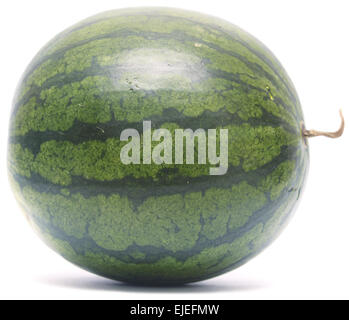 whole watermelon isolated on white background Stock Photo