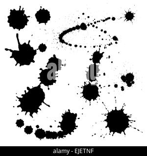 Vector illustration of the various blots Stock Vector