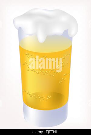 Illustration of the glass of beer - vector Stock Vector