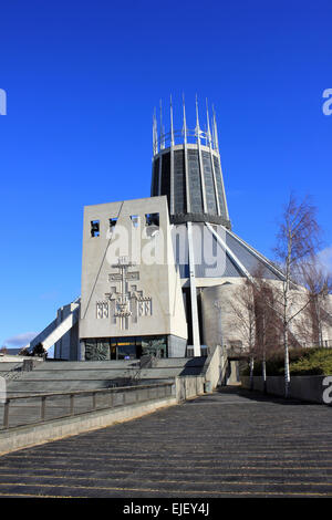 The Liverpool Metropolitan Cathedral of Christ the King, Merseyside, UK Stock Photo