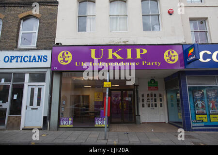 UKIP South Thanet campaign offices ahead of the general election in Ramsgate, UK Stock Photo
