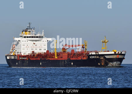 Chemical/Oil Products Tanker Admiral inbound Kiel Fjord
