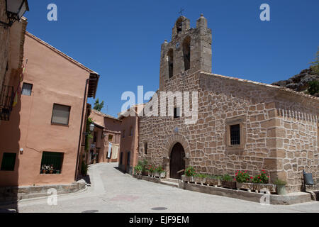 Zorita de los Canes streets, La Alcarria, Spain Stock Photo