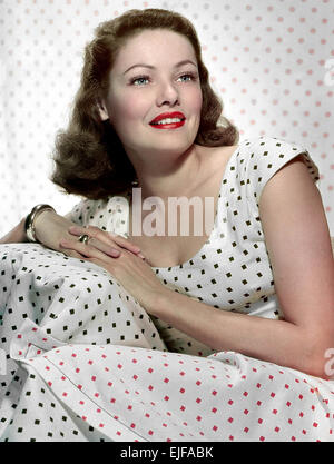 GENE TIERNEY (1920-1991) US film actress about 1945 Stock Photo