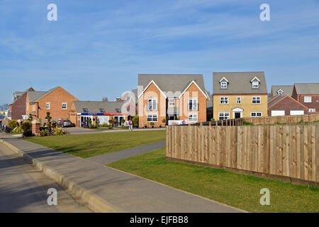 New Housing Development in Northamptonshire Stock Photo