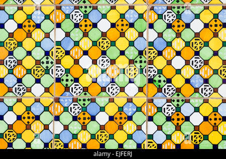 Full frame take of ceramic mosaic tiles Stock Photo