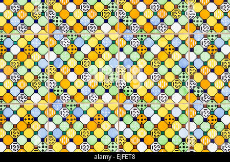 Full frame take of ceramic mosaic tiles Stock Photo