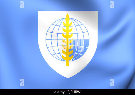 South East Asia Treaty Organization Flag. Close Up. Stock Photo