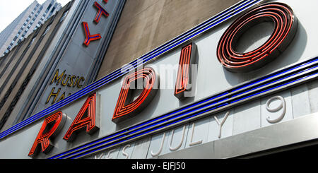 Radio City Music Hall, Rockefeller Center, Midtown Manhattan, New York City, New York State, USA Stock Photo