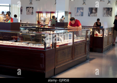 A factory in Manacor where are make the famous Majorica pearls, Mallorca, Balearic Islands, Spain. Stock Photo