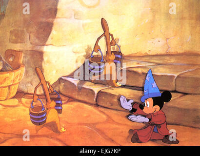 FANTASIA 1940 Walt Disney cartoon with Mickey Mouse Stock Photo