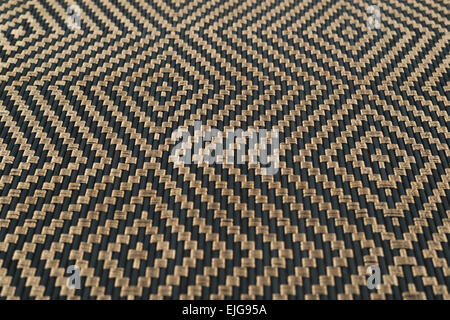 Bamboo straw background mat Stock Photo