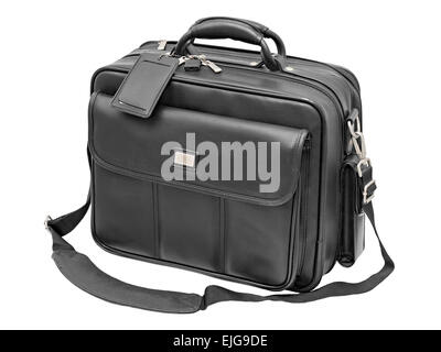 black notebook bag isolated on white background Stock Photo