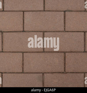 Brown brick paving stone sett Stock Photo