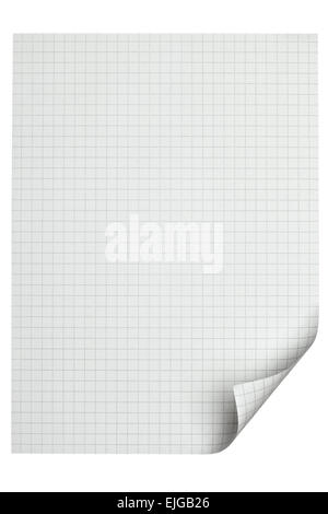 paper note sheet label with turn over edge curl Stock Photo - Alamy