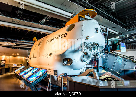 Permanent exhibition of National Museum of Emerging Science and Innovation (Miraikan),Koto-Ku,Tokyo,Japan Stock Photo