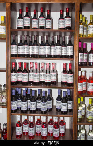 Bottles of drinks for sale at the Temperance Bar, Rawtenstall, Lancashire Stock Photo