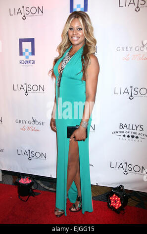 Laverne Cox hosts the grand opening of 'Liason' inside Bally's Las Vegas Hotel and Casino Featuring: Laverne Cox Where: Las Vegas, Nevada, United States When: 20 Sep 2014 Stock Photo