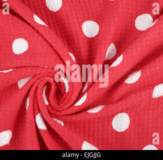 Fragment of a polka dot cloth Stock Photo
