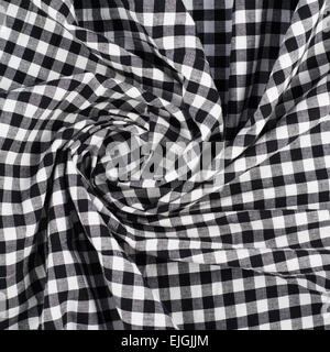 Fragment of a squared cloth Stock Photo