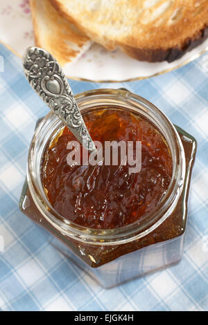 Oxford Marmalade a darker coarse cut marmalade made with treacle and brown muscovado sugar and seville oranges Stock Photo