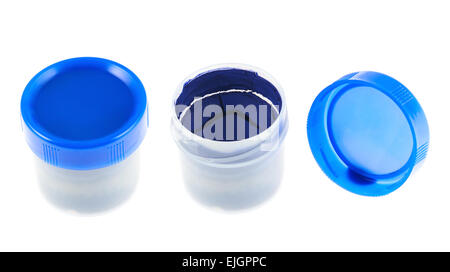 Gouache paint container case isolated Stock Photo