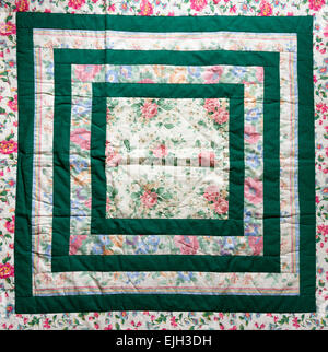 a patchwork background with different colored patterns Stock Photo
