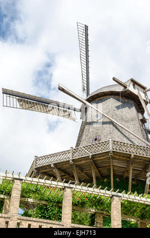 Old Windmill in Sanssouci Park, Potsdam, Germany, Europe Stock Photo