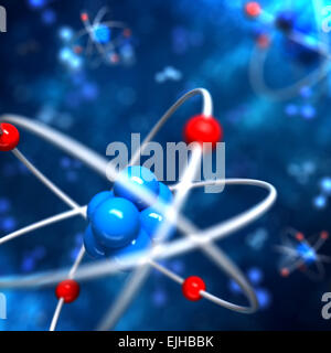 Atom abstract background Stock Photo