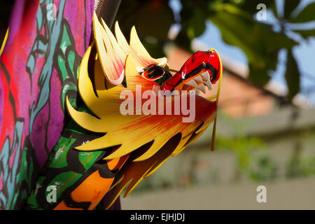 Part of Balinese traditional kite, Bali, Indonesia Stock Photo